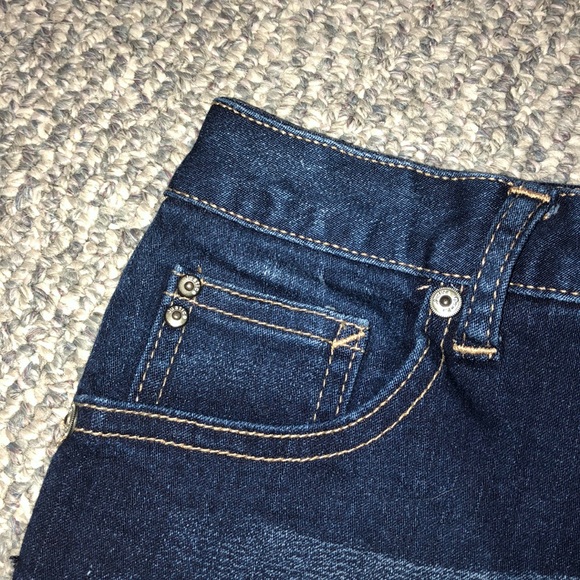 Justice Dark Wash Denim Shorts - Picture 4 of 5